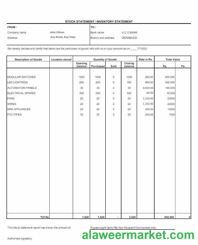 India UCO bank statement Word and PDF template scr